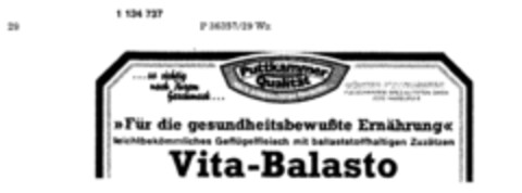 Vita-Balasto Logo (DPMA, 23.03.1988)