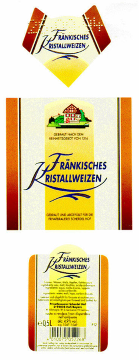 FRÄNKISCHES KRISTALLWEIZEN Logo (DPMA, 26.09.1994)