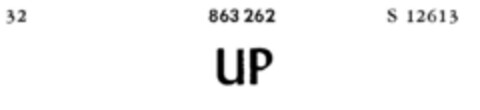 UP Logo (DPMA, 10.05.1961)