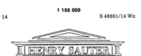 HENRY SAUTER Logo (DPMA, 02.08.1989)