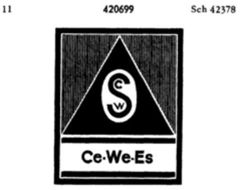 Ce We Es Logo (DPMA, 16.04.1930)