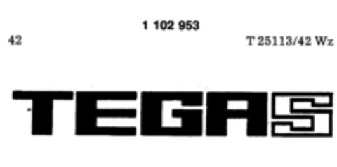 TEGAS Logo (DPMA, 29.11.1985)