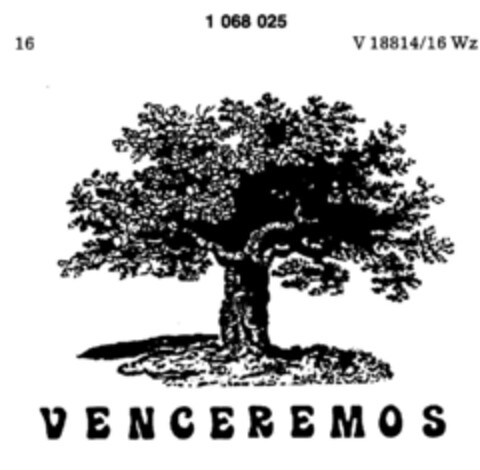 VENCEREMOS Logo (DPMA, 08.03.1984)