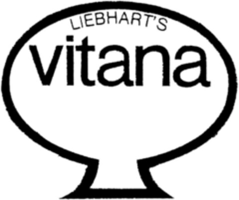 LIEBHART'S vitana Logo (DPMA, 05.08.1993)