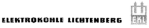 ELEKTROKOHLE LICHTENBERG EKL Logo (DPMA, 16.10.1954)