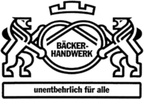 BAECKER-HANDWERK unentbehrlich für alle Logo (DPMA, 09.04.1992)