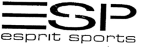ESP esprit sports Logo (DPMA, 04.01.2001)