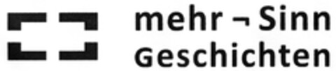 mehr - Sinn Geschichten Logo (DPMA, 06.08.2008)