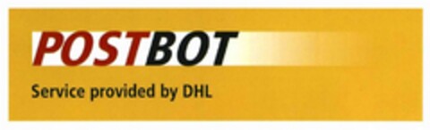 POSTBOT Service provided by DHL Logo (DPMA, 21.09.2017)