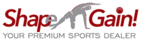 Shape  Gain! YOUR PREMIUM SPORTS DEALER Logo (DPMA, 21.04.2017)