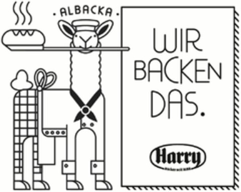 ALBACKA WIR BACKEN DAS. Harry Bäcker seit 1688 Logo (DPMA, 04.02.2020)