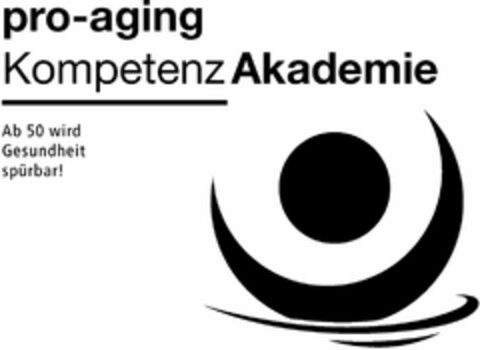 pro-aging Kompetenz Akademie Ab 50 wird Gesundheit spürbar! Logo (DPMA, 24.02.2020)