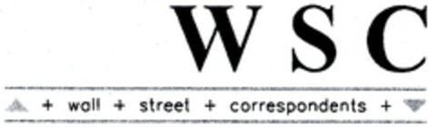 WSC + wall + street + correspondents + Logo (DPMA, 13.09.2002)