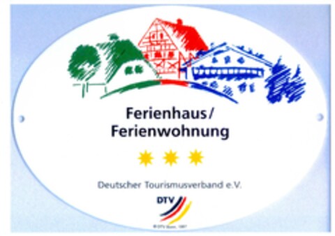 Ferienhaus/Ferienwohnung Deutscher Tourismusverband e.V. Logo (DPMA, 02/10/2003)