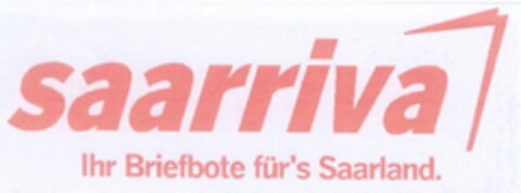 saarriva Ihr Briefbote für's Saarland. Logo (DPMA, 04/27/2004)