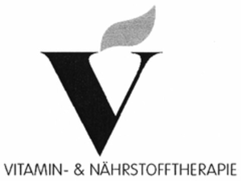 V VITAMIN- & NÄHRSTOFFTHERAPIE Logo (DPMA, 25.06.2004)