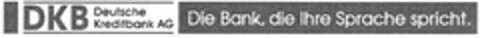 DKB Deutsche Kreditbank AG Die Bank, die Ihre Sprache spricht Logo (DPMA, 01.11.2004)