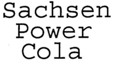 Sachsen Power Cola Logo (DPMA, 10.09.1998)