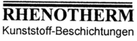 RHENOTHERM Kunststoff-Beschichtungen Logo (DPMA, 08.07.1999)