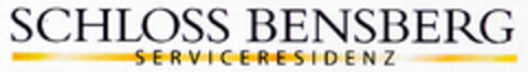 SCHLOSS BENSBERG SERVICERESIDENZ Logo (DPMA, 11.10.1999)