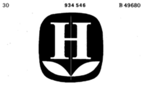 H Logo (DPMA, 11/28/1972)