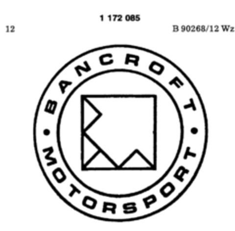 BANCROFT MOTORSPORT Logo (DPMA, 07/03/1990)