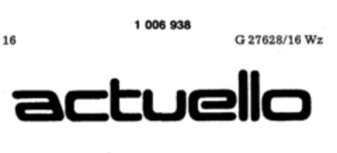 actuello Logo (DPMA, 14.12.1979)