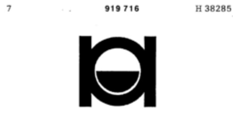 919716 Logo (DPMA, 24.04.1973)