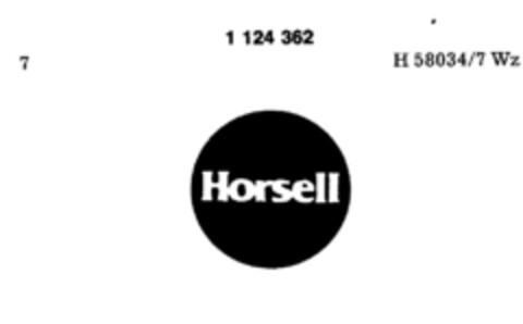 Horsell Logo (DPMA, 14.07.1987)