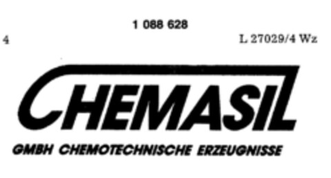 CHEMASIL GMBH CHEMOTECHNISCHE ERZEUGNISSE Logo (DPMA, 29.12.1983)