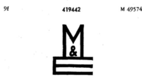 M&E Logo (DPMA, 05.03.1930)