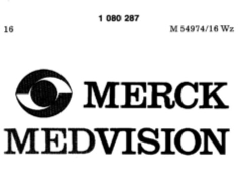 MERCK MEDVISION Logo (DPMA, 30.06.1984)