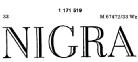 NIGRA Logo (DPMA, 25.05.1990)