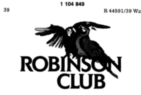 ROBINSON CLUB Logo (DPMA, 08/16/1986)