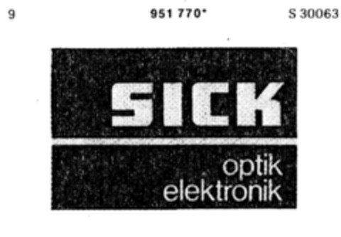 sick optik elektronik Logo (DPMA, 15.07.1976)