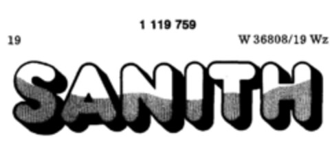 SANITH Logo (DPMA, 01/22/1987)