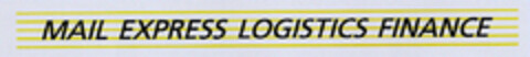 MAIL EXPRESS LOGISTICS FINANCE Logo (DPMA, 12.07.2000)