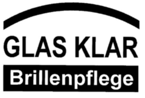 GLAS KLAR Brillenpflege Logo (DPMA, 22.11.2001)