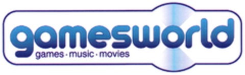 gamesworld games · music · movies Logo (DPMA, 22.08.2012)