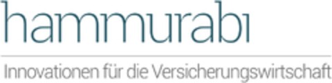 hammurabi Innovationen für die Versicherungswirtschaft Logo (DPMA, 09/04/2015)