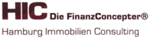 HIC Die FinanzConzepter Hamburg Immobilien Consulting Logo (DPMA, 23.12.2016)