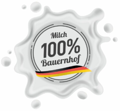 Milch 100 % Bauernhof Logo (DPMA, 10/29/2021)