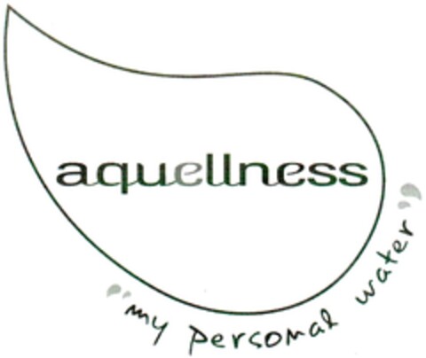 aquellness "my personal water" Logo (DPMA, 07/12/2007)