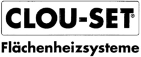 CLOU-SET Flächenheizsysteme Logo (DPMA, 13.09.1995)