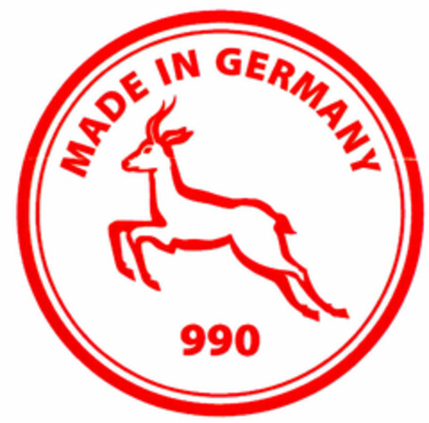 MADE IN GERMANY 990 Logo (DPMA, 22.09.1999)