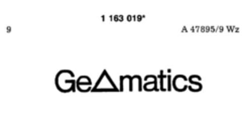 GeAmatics Logo (DPMA, 31.03.1990)