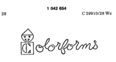 colorforms Logo (DPMA, 27.12.1980)