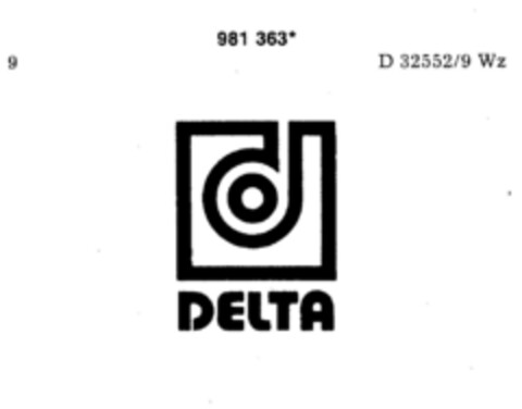 DELTA Logo (DPMA, 25.08.1978)