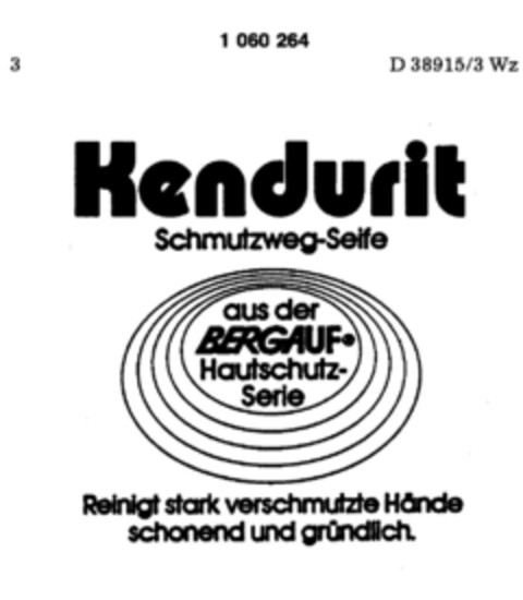 Kendurit Schmutzweg-Seife Logo (DPMA, 16.09.1983)