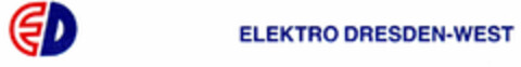 ED ELEKTRO DRESDEN WEST Logo (DPMA, 04/03/1992)